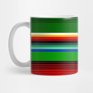 Green, Red and Blue Mexican Sarape Mug